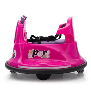 12V Kids Electric Bumper Car Remote Control Snail-Shaped Car Ride On Car with LED Lights Music