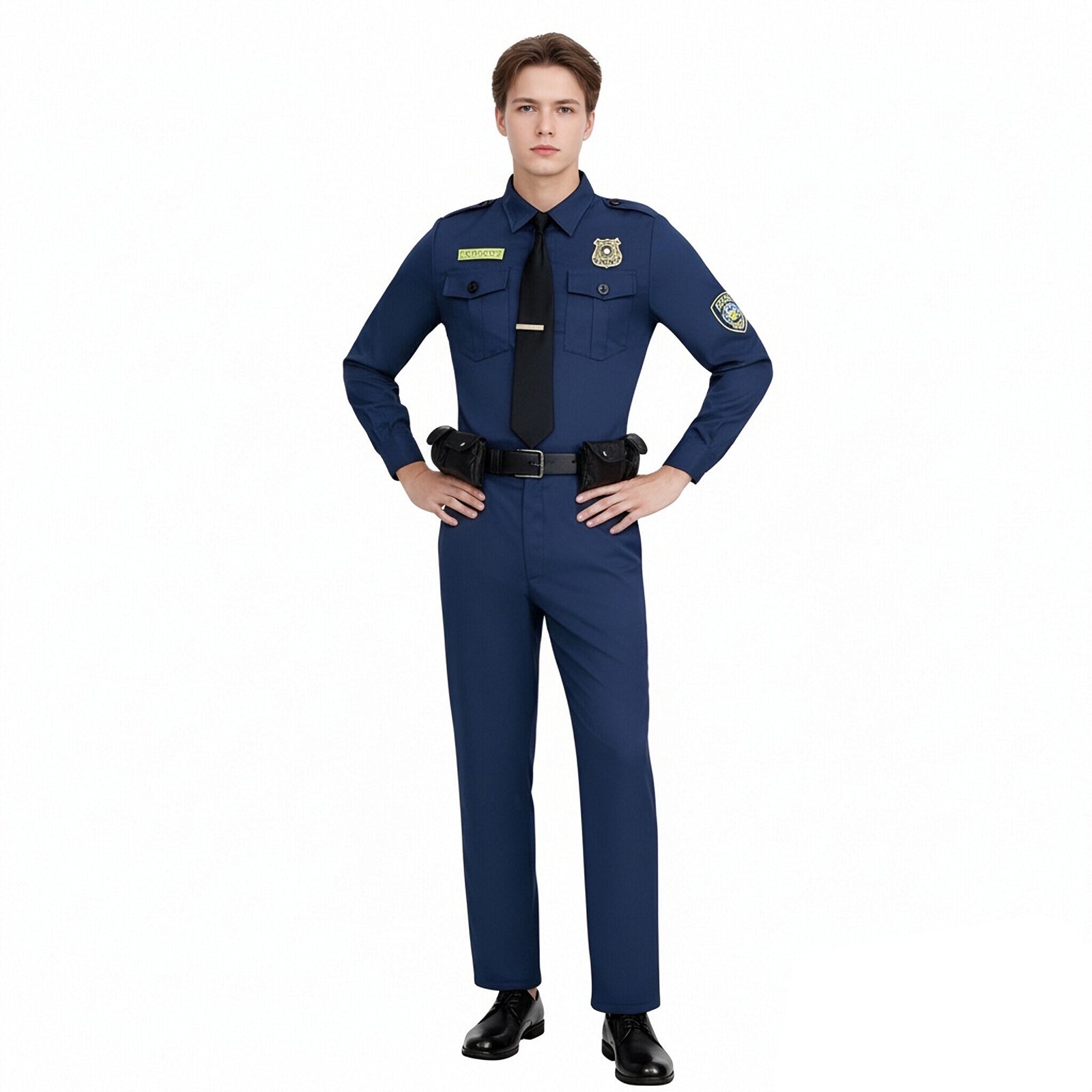 Bunny Police Uniform Unisex Navy Tops Pants Badge and Accessories for Cosplay Events