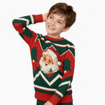 Kids Christmas Sweatshirt Boys Girls Long Sleeve Xmas Pullover Shirt and Pants Set for 4-8 years