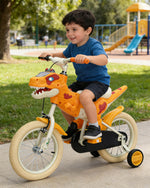 14inch Dino Kids Bike with Training Wheels Comfort Seat Bike High Carbon Steel Frame For Girls Boys