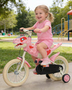 14inch Dino Kids Bike with Training Wheels Comfort Seat Bike High Carbon Steel Frame For Girls Boys