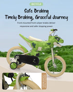 14inch Dino Kids Bike with Training Wheels Comfort Seat Bike High Carbon Steel Frame For Girls Boys