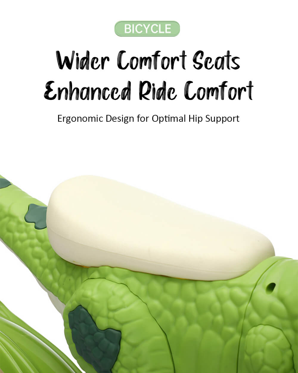 14inch Dino Kids Bike with Training Wheels Comfort Seat Bike High Carbon Steel Frame For Girls Boys