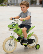 14inch Dino Kids Bike with Training Wheels Comfort Seat Bike High Carbon Steel Frame For Girls Boys
