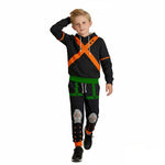 Kids Adult Hero Hooded Sweat Suit Unisex MHA Costume Hoodie Pants Set