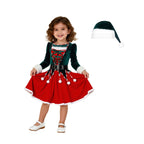 Mommy and Me Christmas Costume Kids and Mom Christmas Dress Hat and Socks Matching Set for Christmas Party