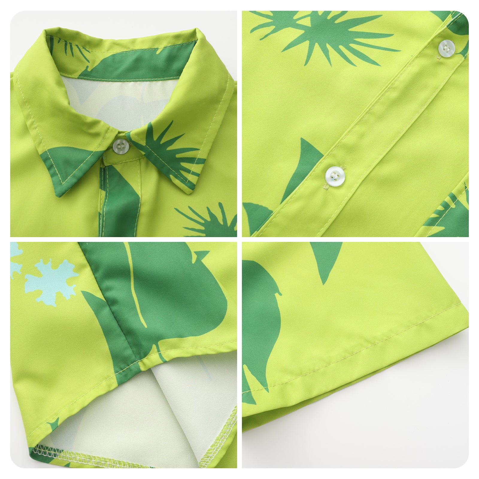 Nick Costume Fox Green Shirt Wig Tail and Headband Full Set for Cosplay Party