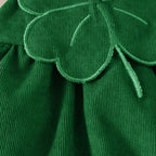 Toddler St. Patrick’s Day Outfits Baby Girl Romper Dress and Headband 3pcs Set for Party