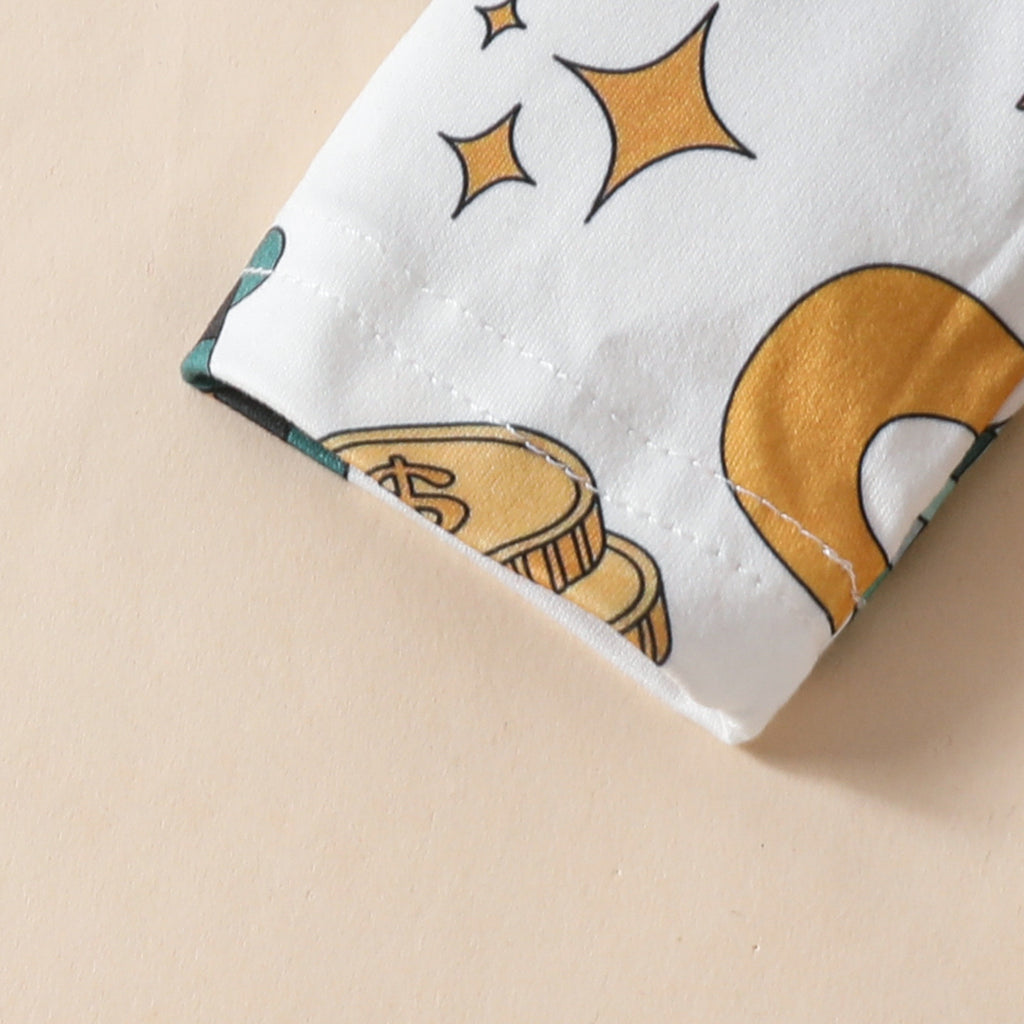 Toddler St. Patrick’s Day Outfits Baby Girl Romper Dress and Headband 3pcs Set for Party