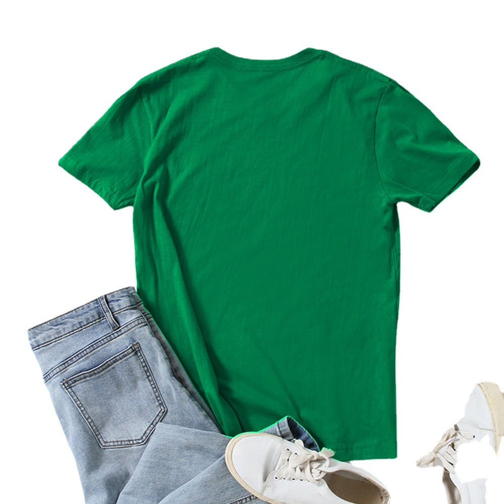 Couples Saint Patricks Day T-shirt and Hat Lucky Green Costume Irish Festival Outfit