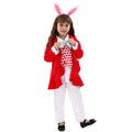 Girls Bunny Rabbit Costumes Easter Outfit with Headband for School Event