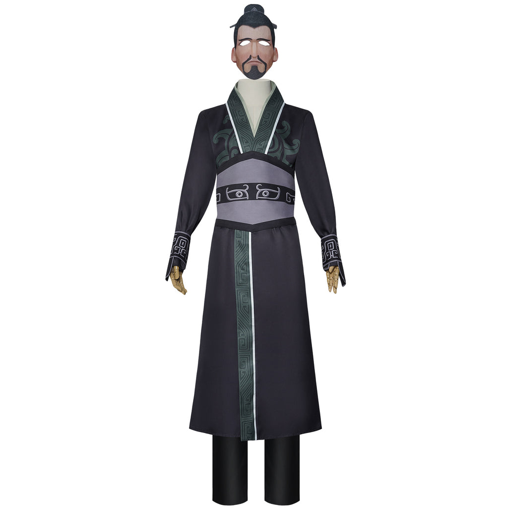 Mens Li Jing Outfit Adult General Li's Cosplay Costume Dress-up Full Set