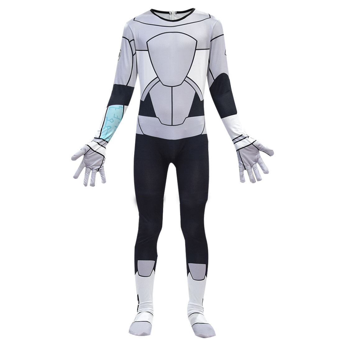 TTG Cartoon Kids Robot Man Costume Dress Up Outfit Jumpsuit and Mask