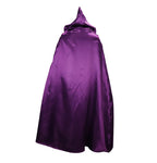 Adult Goth Girl Costume Dark Mage Jumpsuit and Cloak Full Set for Dress-up Party