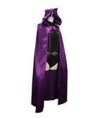 Adult Goth Girl Costume Dark Mage Jumpsuit and Cloak Full Set for Dress-up Party