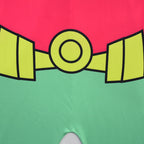 Boys Leader Outfit Superhero Costume Jumpsuit Cloak and Mask Suit for Theme Party