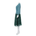 Women Blue Cardigan Girl Costume Misfit Sister Cosplay Outfit T-shirt Cardigan and Skirt