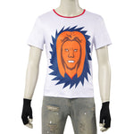 The Garbage Man Outfit Rose Red Jacket Pants Sweatshirt and Gloves for Cosplay Party