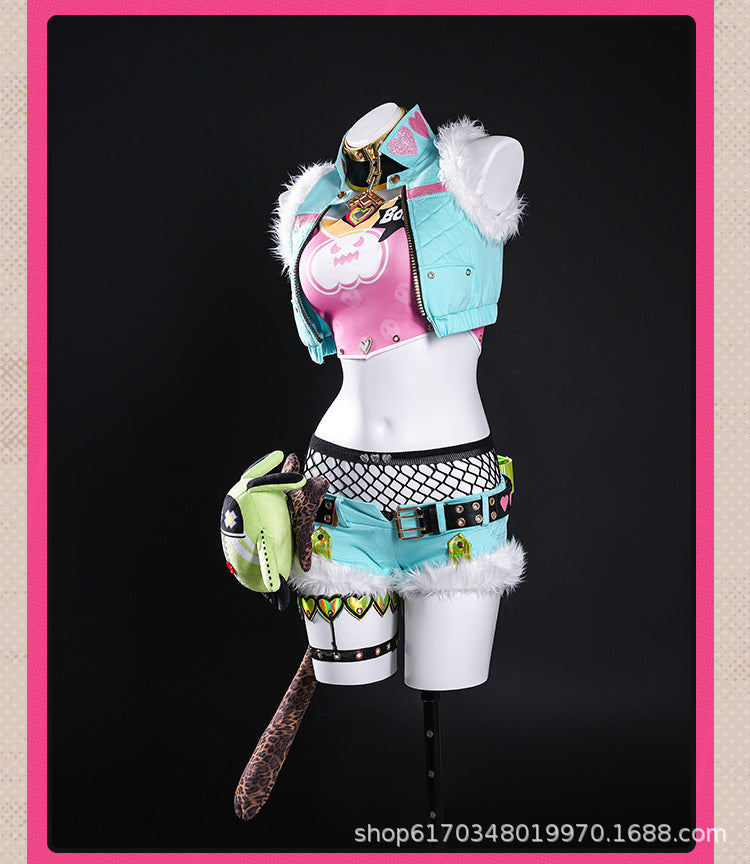 The Leader of Cunning Hares Cosplay Costume Women Sexy Dress-Up Outfit for Comic Show