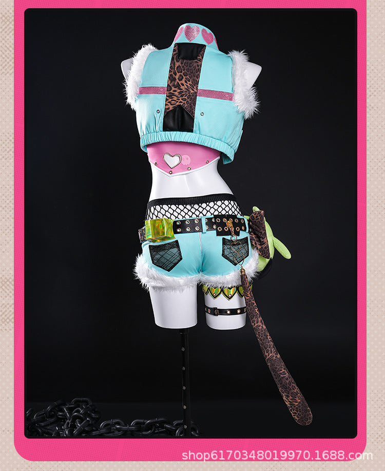 The Leader of Cunning Hares Cosplay Costume Women Sexy Dress-Up Outfit for Comic Show