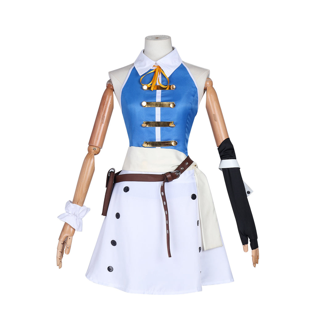 Adult Blue Heartfilia Outfit The Wizard Dress Up Full Set for Themed Party