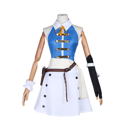 Adult Blue Heartfilia Outfit The Wizard Dress Up Full Set for Themed Party