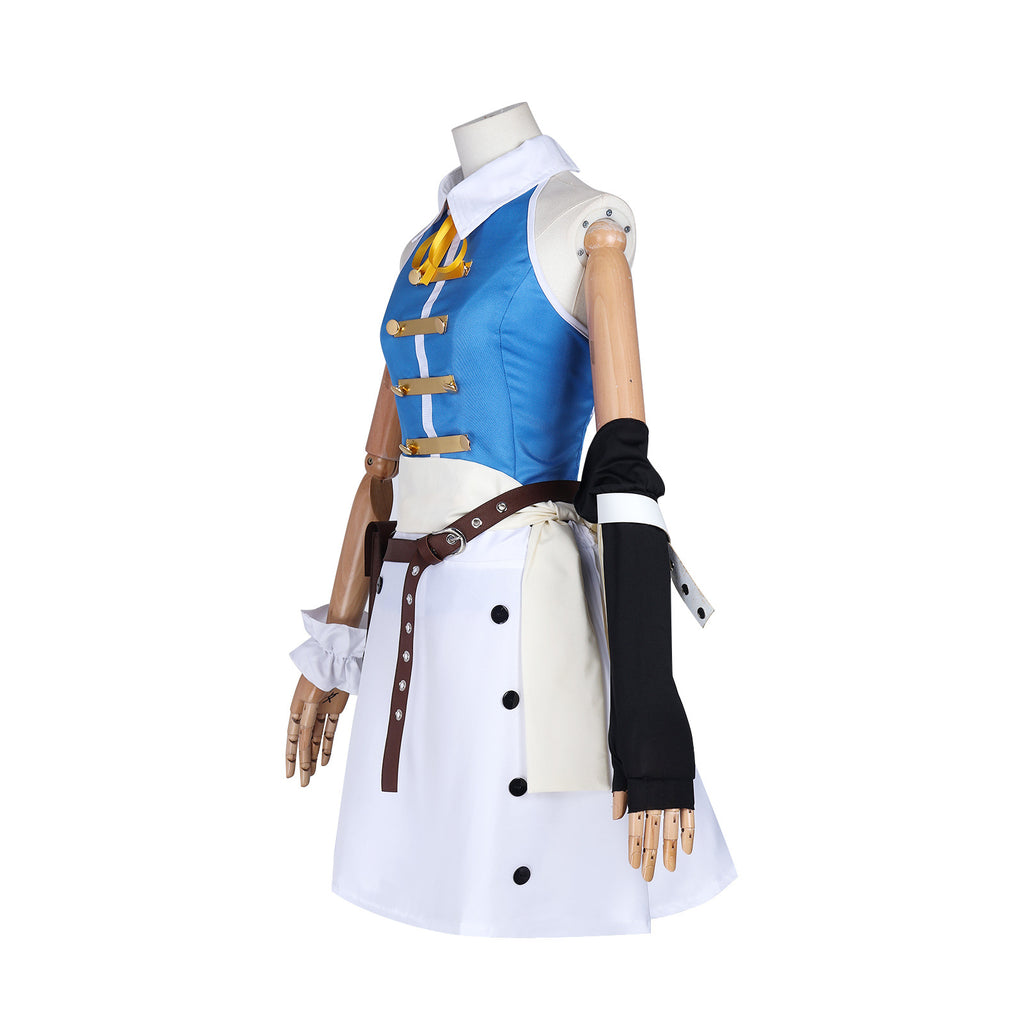 Adult Blue Heartfilia Outfit The Wizard Dress Up Full Set for Themed Party