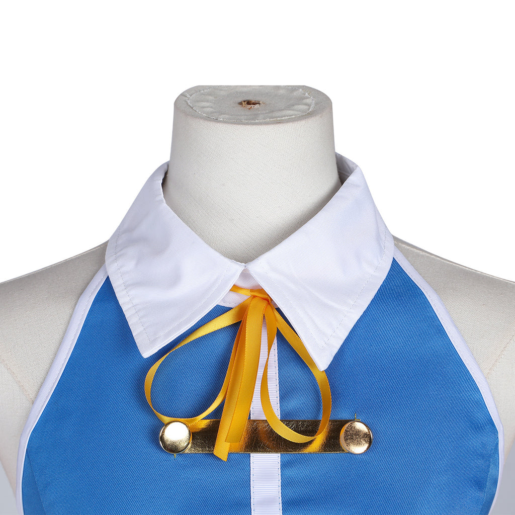 Adult Blue Heartfilia Outfit The Wizard Dress Up Full Set for Themed Party