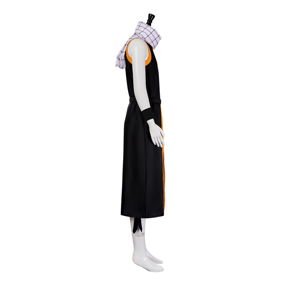 Men's Dragneel Cosplay Outfit Dragon Slayer Battle Suit for Halloween Carnival