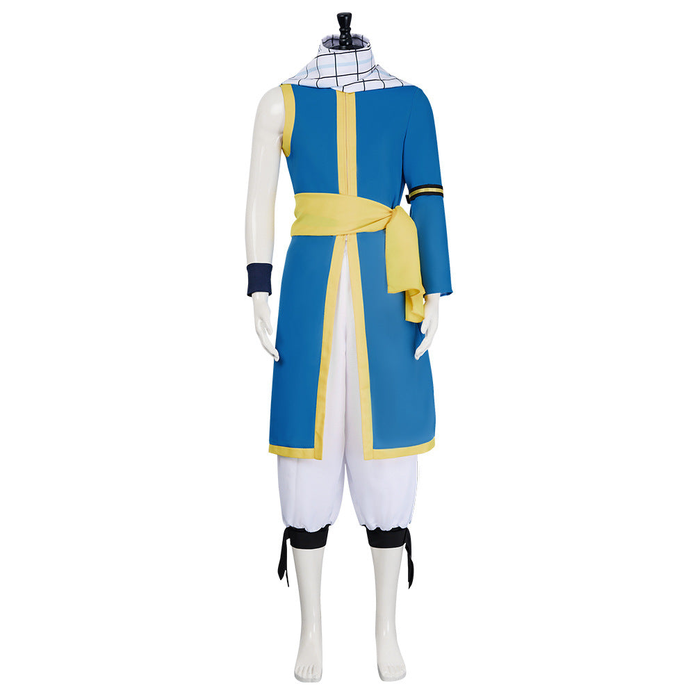 Men's Dragneel Cosplay Outfit Dragon Slayer Battle Suit for Halloween Carnival