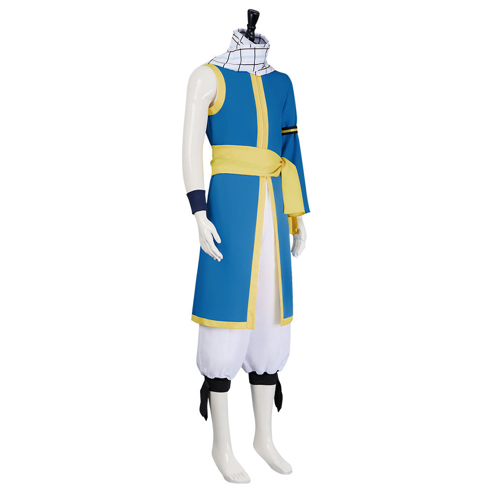 Men's Dragneel Cosplay Outfit Dragon Slayer Battle Suit for Halloween Carnival