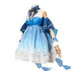 Teens Bubbly Voyage Outfit Blue Starlit Gown with Tail for Game Player
