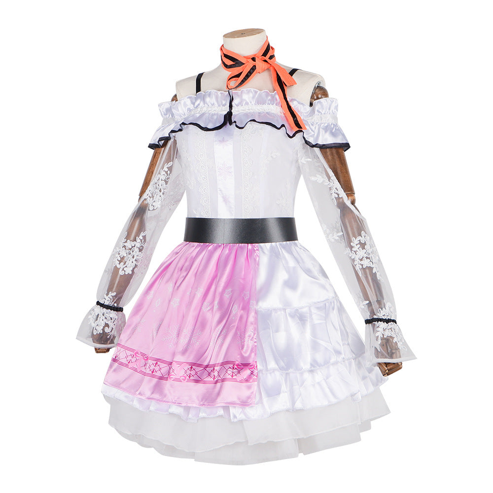 Adult Pink Dress The Shining Girl Cosplay Costume for Dress-up Party