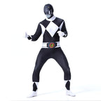 Adult Dragon Ranger Red Dino Outfit Jumpsuit with Helmet for Halloween Cosplay