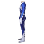 Adult Dino Ranger Outfit Unisex Blue Hero Costume for Halloween Cosplay