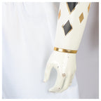 Adult White Dino Ranger Costume MMPR Tommy Oliver Ninja Cosplay Uniform