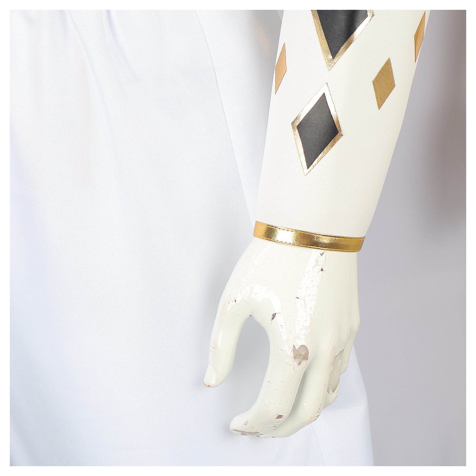 Adult White Dino Ranger Costume MMPR Tommy Oliver Ninja Cosplay Uniform
