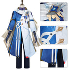 Adult Sunday Cosplay Costume Blue New Skins Earrings Headwear Halloween Party Outfit