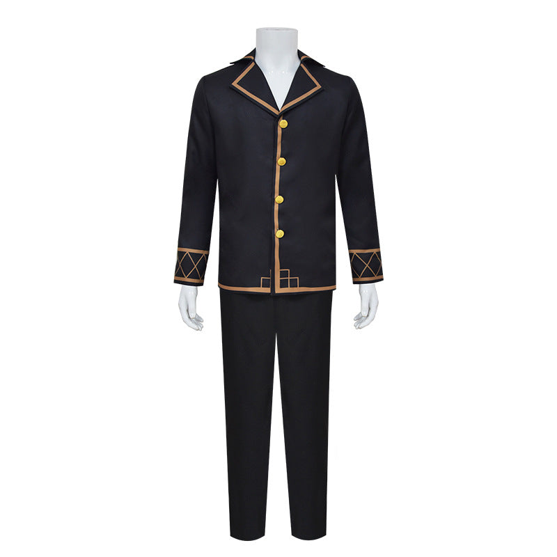Mens Kakavasa Costume Director Aventurine Pajama Black Tops and Pants Suit