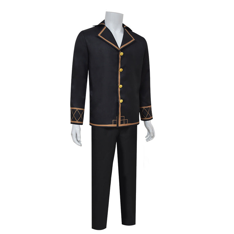 Mens Kakavasa Costume Director Aventurine Pajama Black Tops and Pants Suit