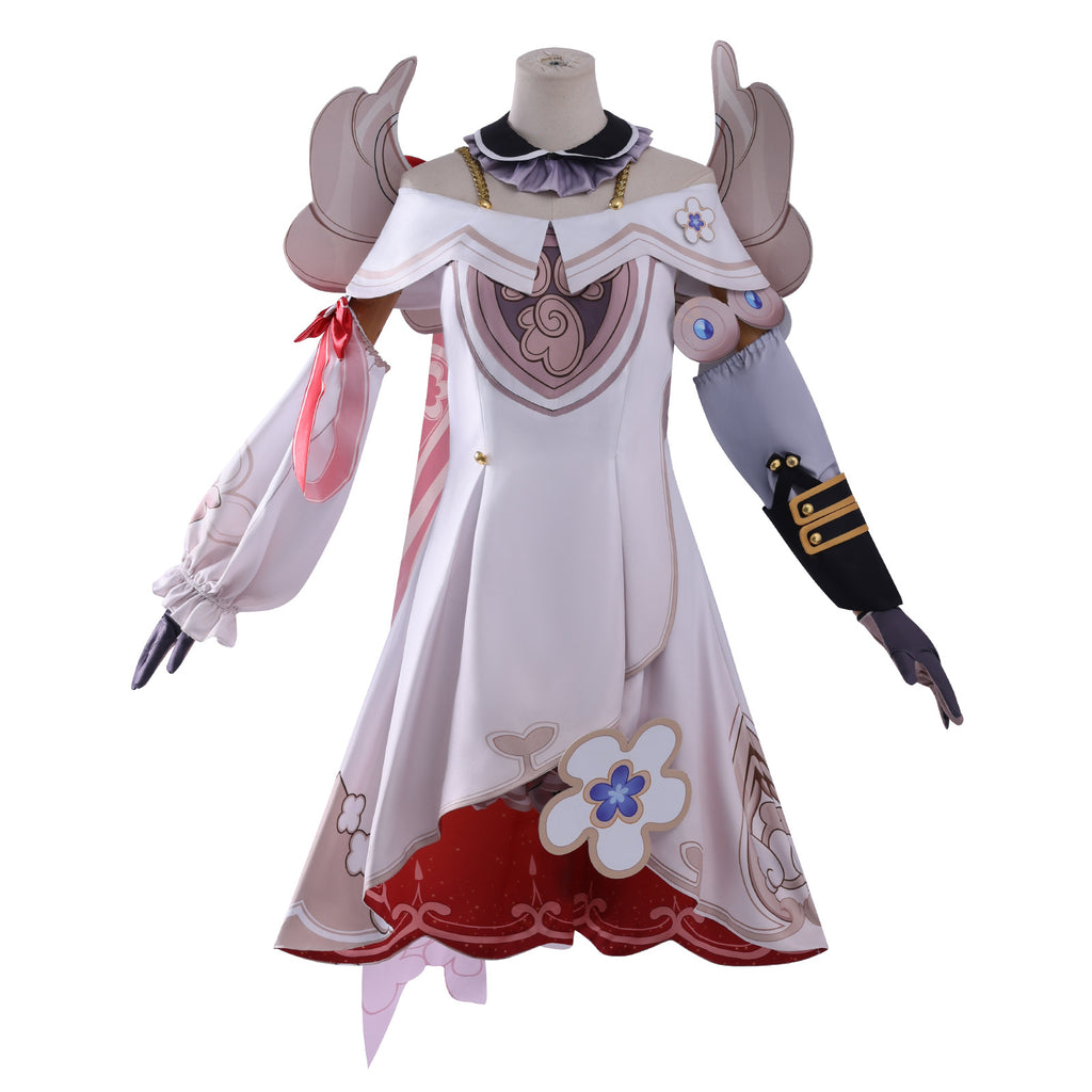 Women Tribios Costume White Cute Premium Edition Outfit and Wing for Cosplay