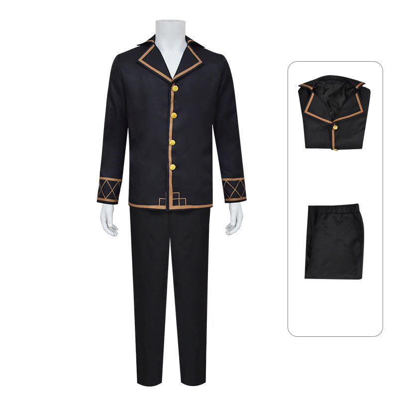 Mens Kakavasa Costume Director Aventurine Pajama Black Tops and Pants Suit