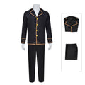 Mens Kakavasa Costume Director Aventurine Pajama Black Tops and Pants Suit