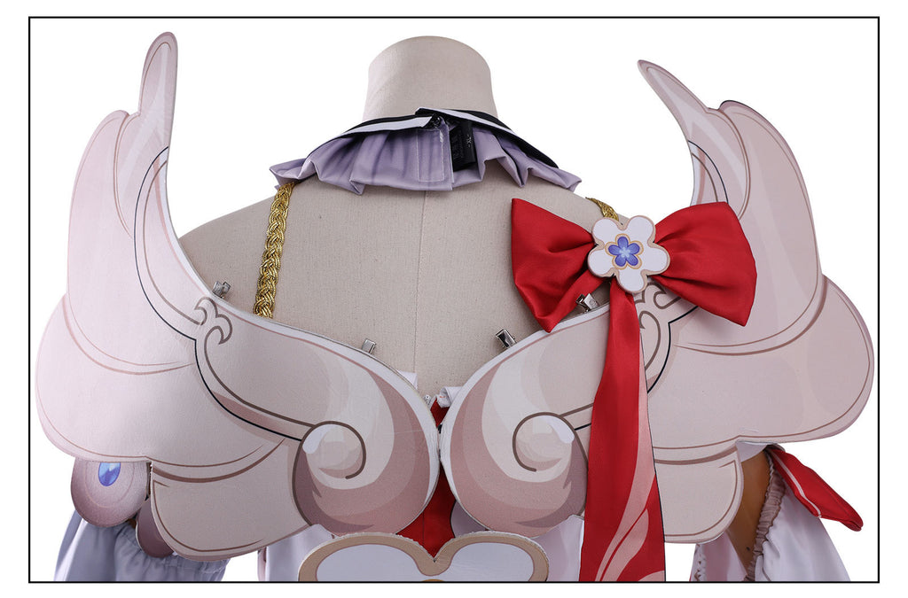 Women Tribios Costume White Cute Premium Edition Outfit and Wing for Cosplay