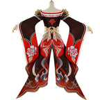 Adult Tingyun Outfit Maroon Dress with Tail and Accessories for Game Fans