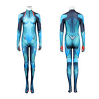 Adult Space Ranger Costume Blue Jumpsuit and Orange Coat 2pcs Suit for Halloween Carnival