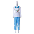 Adult OW Mei Ling Zhou Pajama White Sweatshirt and Blue Pants Suit for Daily Wear
