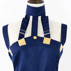 Unisex Narancia Ghirga Cosplay Costume Blue JJBA Part 5 Golden Wind Dress Up Full Set