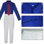 Adult Phantom Thief Kid Costume White Outfit with Cloak and Hat Full Set