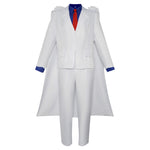 Adult Phantom Thief Kid Costume White Outfit with Cloak and Hat Full Set